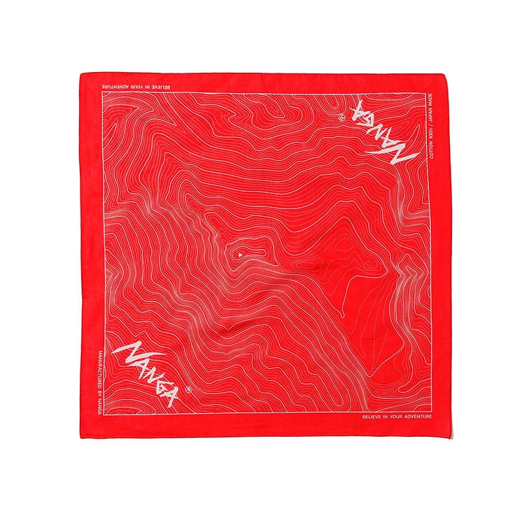 NANGA PARBAT CONTOUR MAP BANDANNA