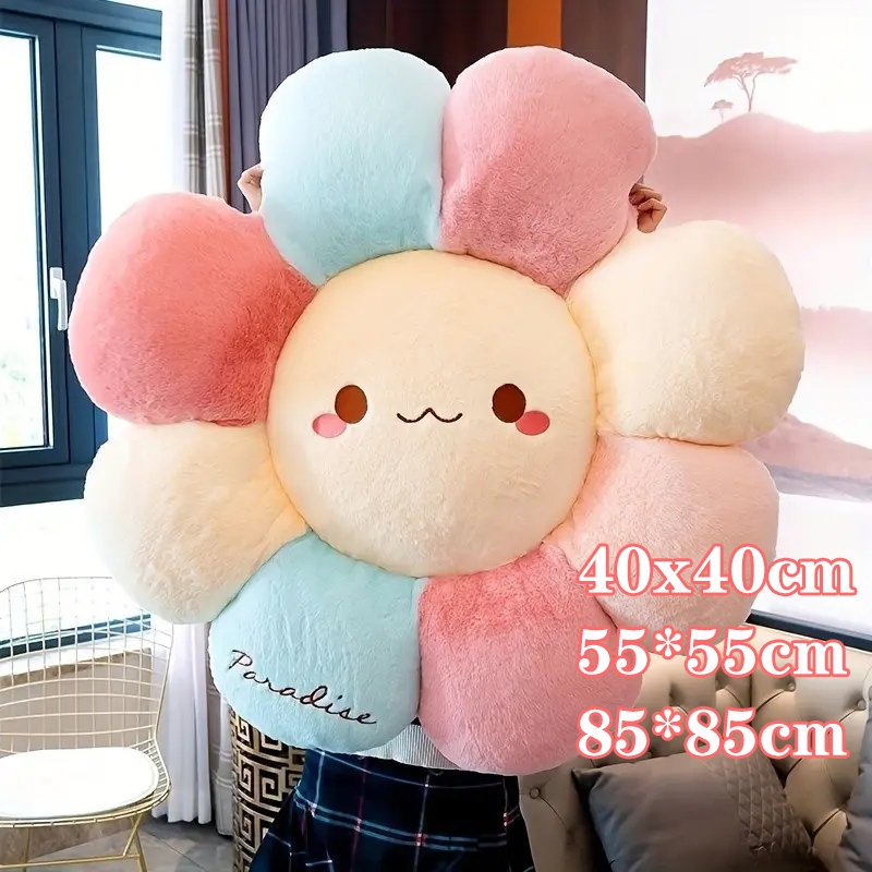 【ร้านค้าท้องถิ่น】หมอนดอกไม้ หมอนอิง seat cushion ที่รองนั่งดอกไม้ หมอนรองแขนลายการ์ตูน เบาะรองนั่งเก้าอี้