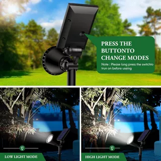【การจัดส่งไทย】18LED Solar Light ไฟปักสนามโซล่าเซลล์ โคมไฟสนาม ไฟตกแต่งสวน พลังงานแสงอาทิตย์ แสงสนามหญ้า