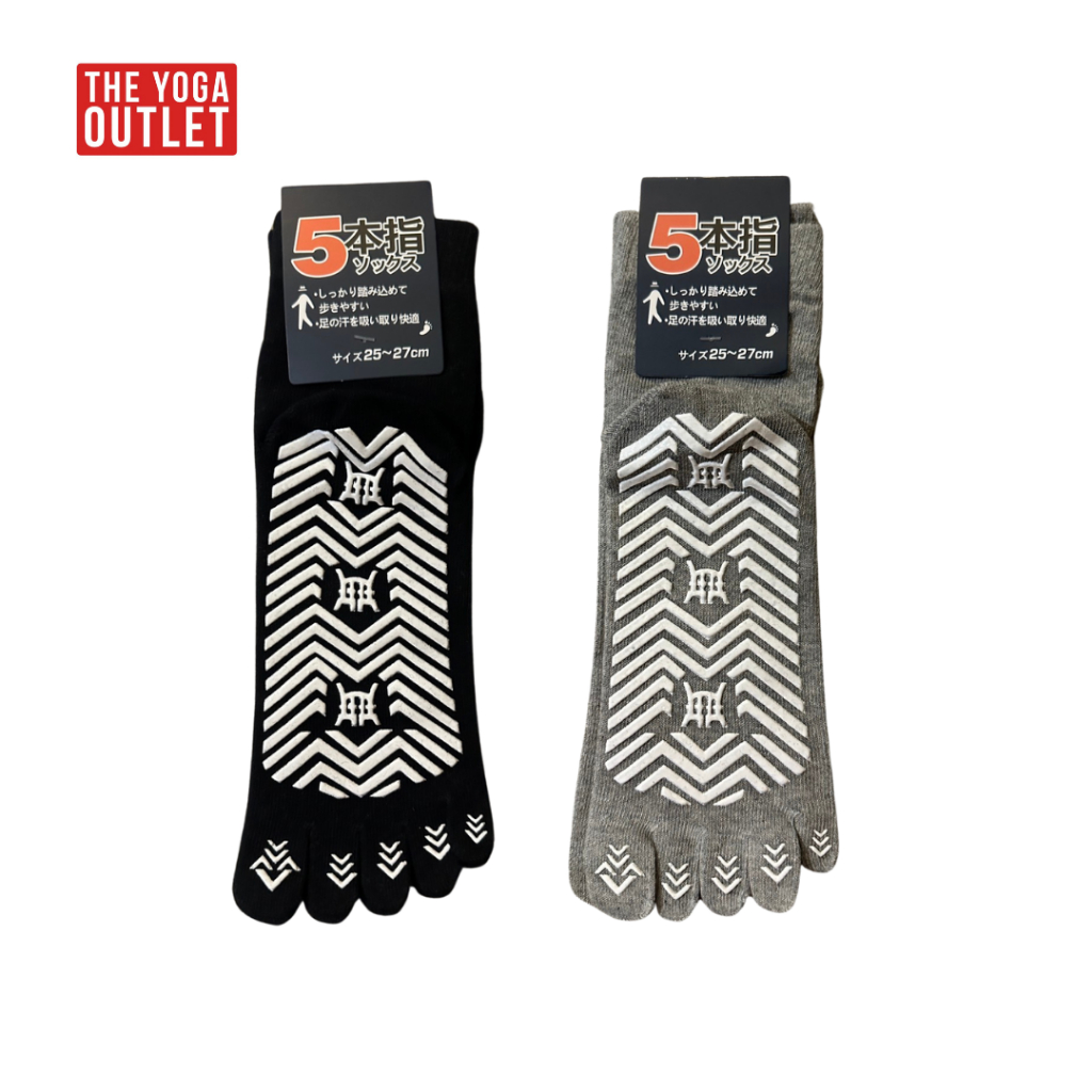 KAKATO Japan Yoga Grip Socks ถุงเท้าโยคะกันลื่นแบบปิดนิ้ว  สำหรับผู้ชาย Yoga Pilates Barre