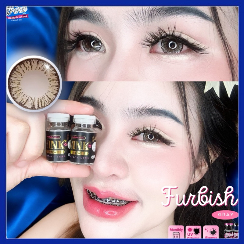 คอนแทคเลนส์  Bigeye 🦄 Furbish 🦄 Brown (Winkwow)