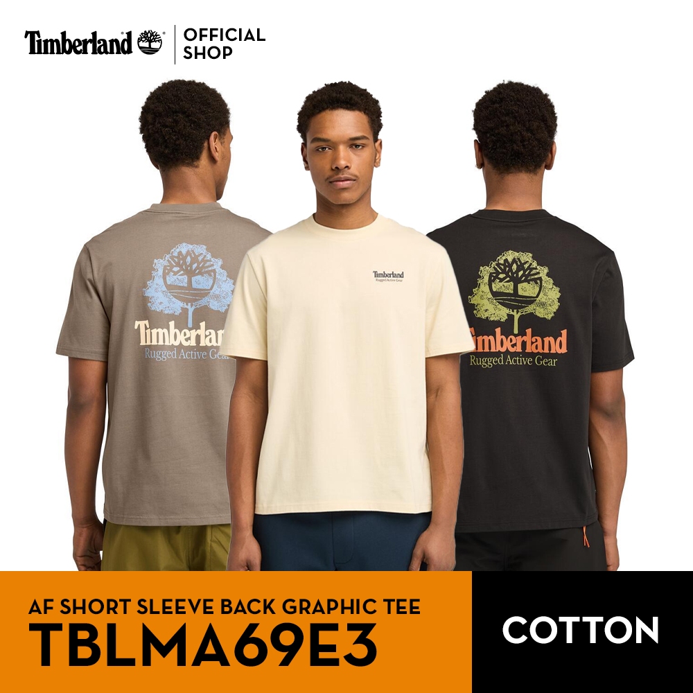 Timberland Men’s Rugged Active Gear Back Graphic T-Shirt เสื้อยืด (TBLMA69E3)