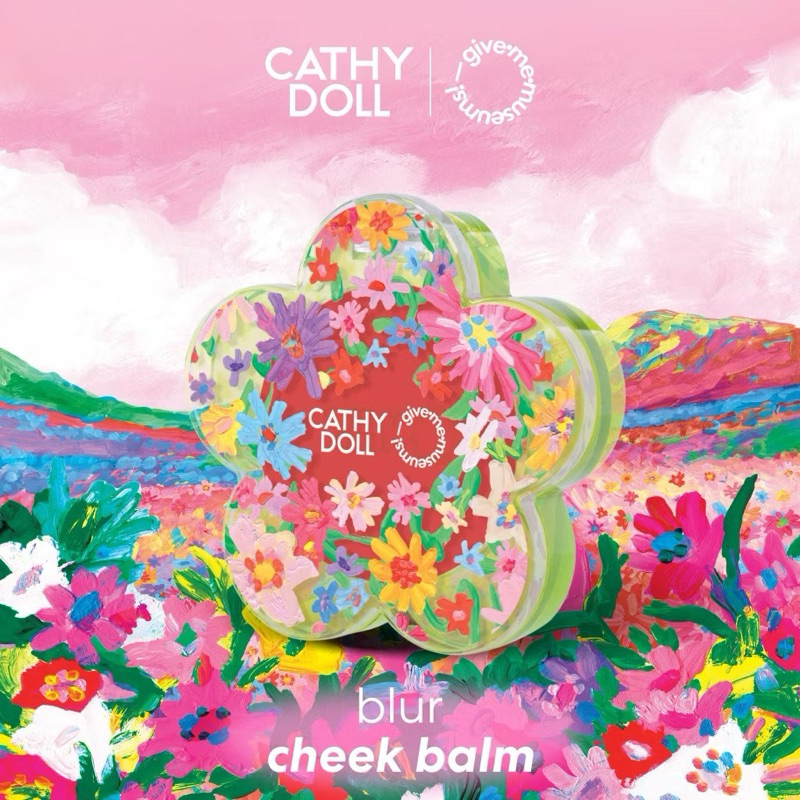 Cathy Doll x Give Me Museums Blur Cheek Balm 2.8g. เคที่ดอลล์ เบลอชีคบาล์ม บลัชออน ปัดแก้ม