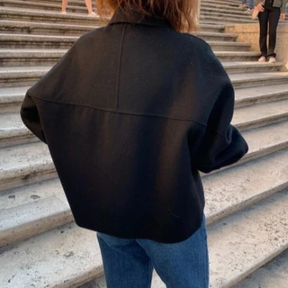Fairy.store Cora Coat เสื้อโค้ททรงโปโล ผ้าวูล TS1951