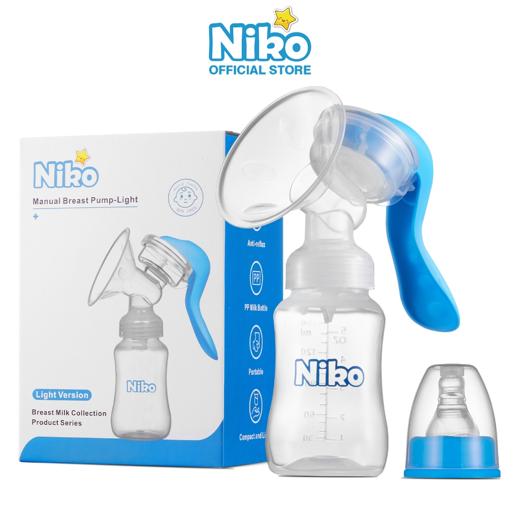 NIKO ปั๊มนม ปั๊มนมือคอเฉียง ที่ปั๊มนมแบบคันโยก สำหรับคุณแม่