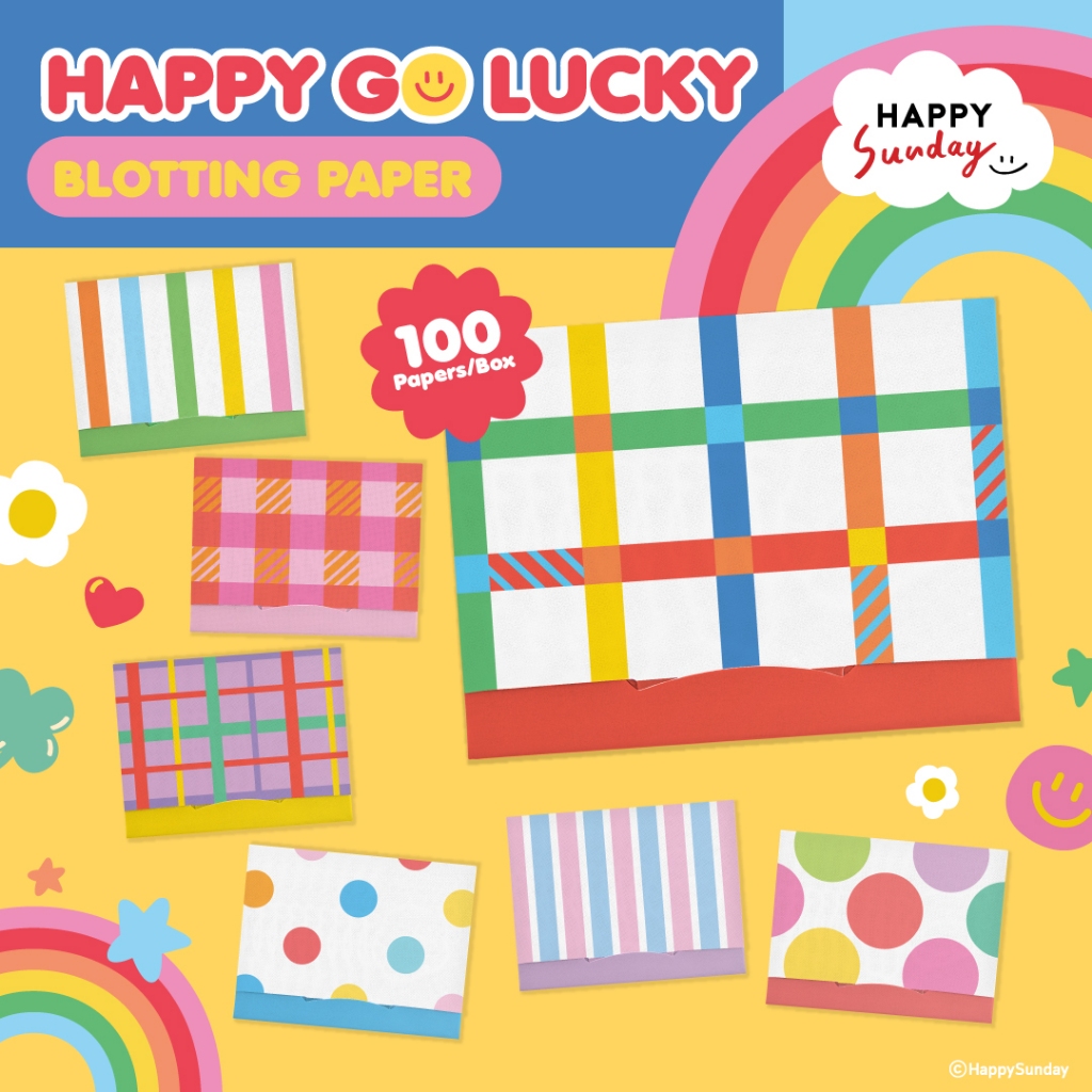 HAPPY GO LUCKY BLOTTING PAPER | กระดาษซับมันสีดีต่อใจ