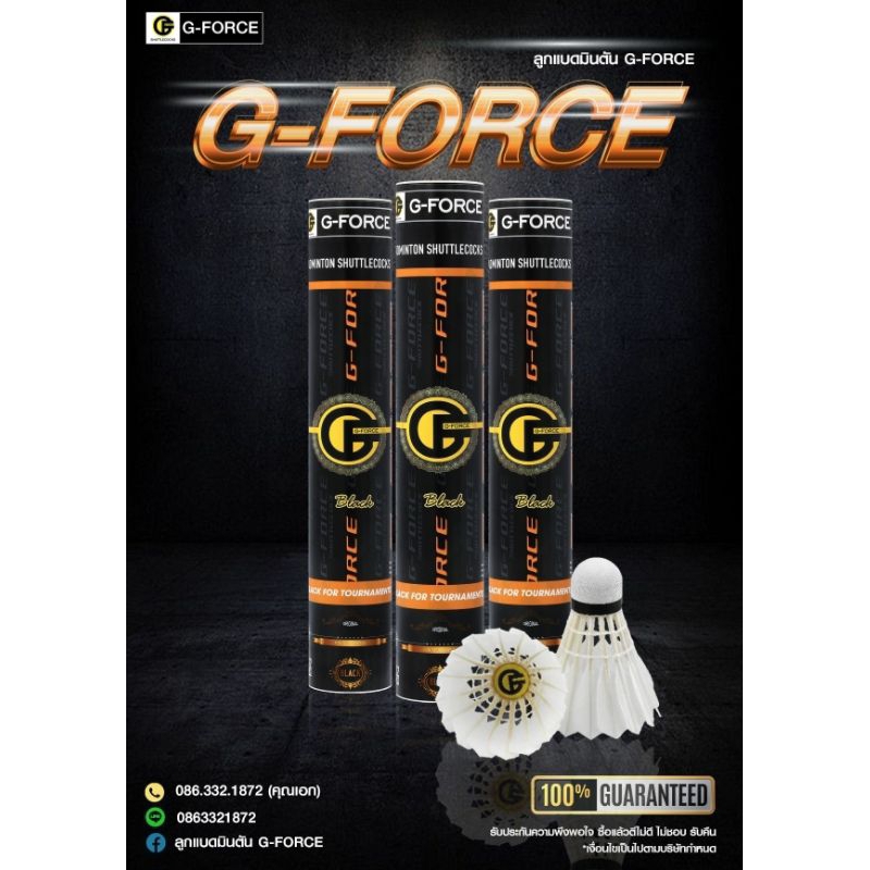 ลูกแบดมินตัน G-Force Black