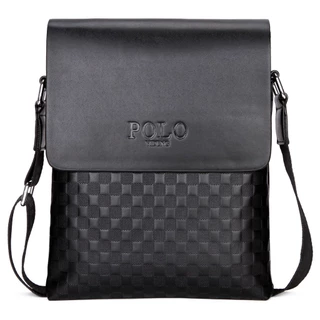 พร้อมส่ง PLกระเป๋าสะพายข้าง ไซต์ใหญ่ ใช้ไปทำงาน ดูมีระดับ PU Leather