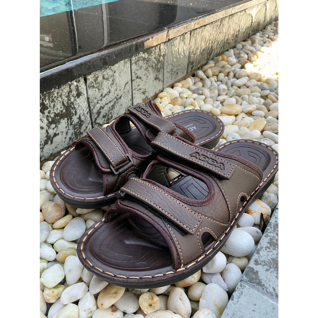 รองเท้าแตะสวมสองตอน ADDA รุ่น 93H28M1 PU กันลื่นประสายรัดได้ (ไซต์ 7-10)