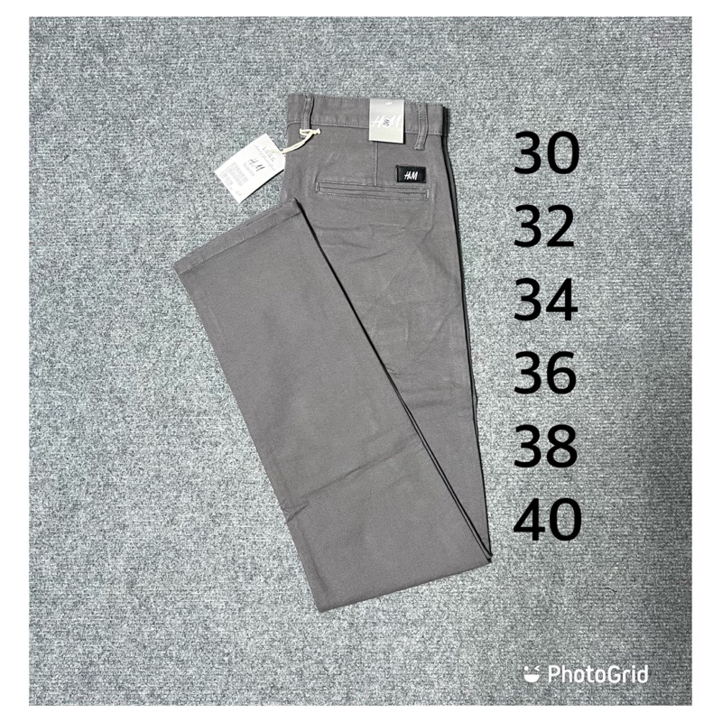 กางเกงขายาว HM Slim ทรงกระบอก ใส่ทำงาน (สินค้าโดนลบ) (รีวืว 1000+)