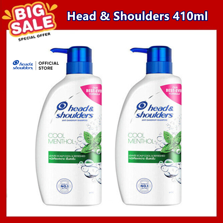 Head & Shoulders แชมพูเฮดแอนด์โชว์เดอร์ แชมพูขจัดรังแค สูตร คูล เมนทอล 410 มล.แชมพู แฮด แอนด์ โชว์ เดอร์ แชมพู 400ml