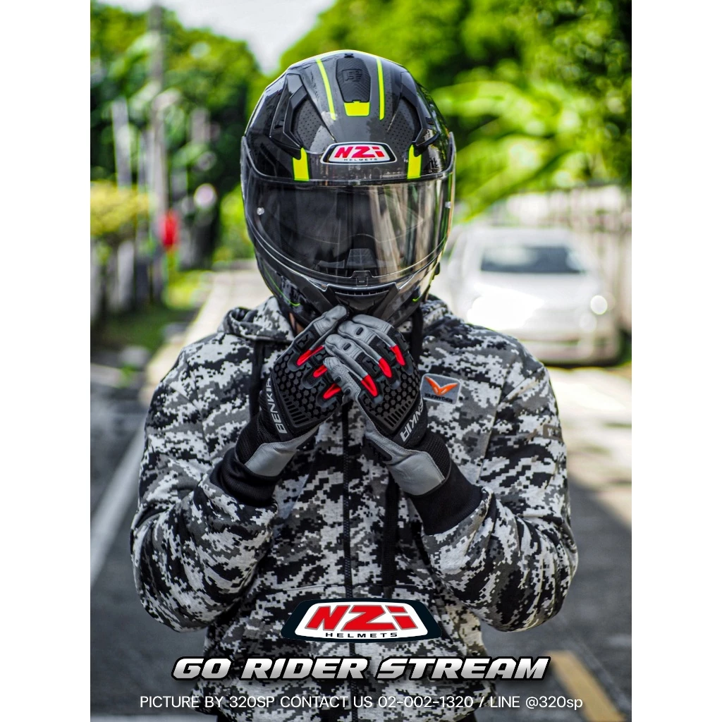 หมวกกันน็อค NZi GO RIDER STREAM ติดตั้งกล้องได้ !! ของแท้จากสเปน!! ส่งไว!! thumbnail 6