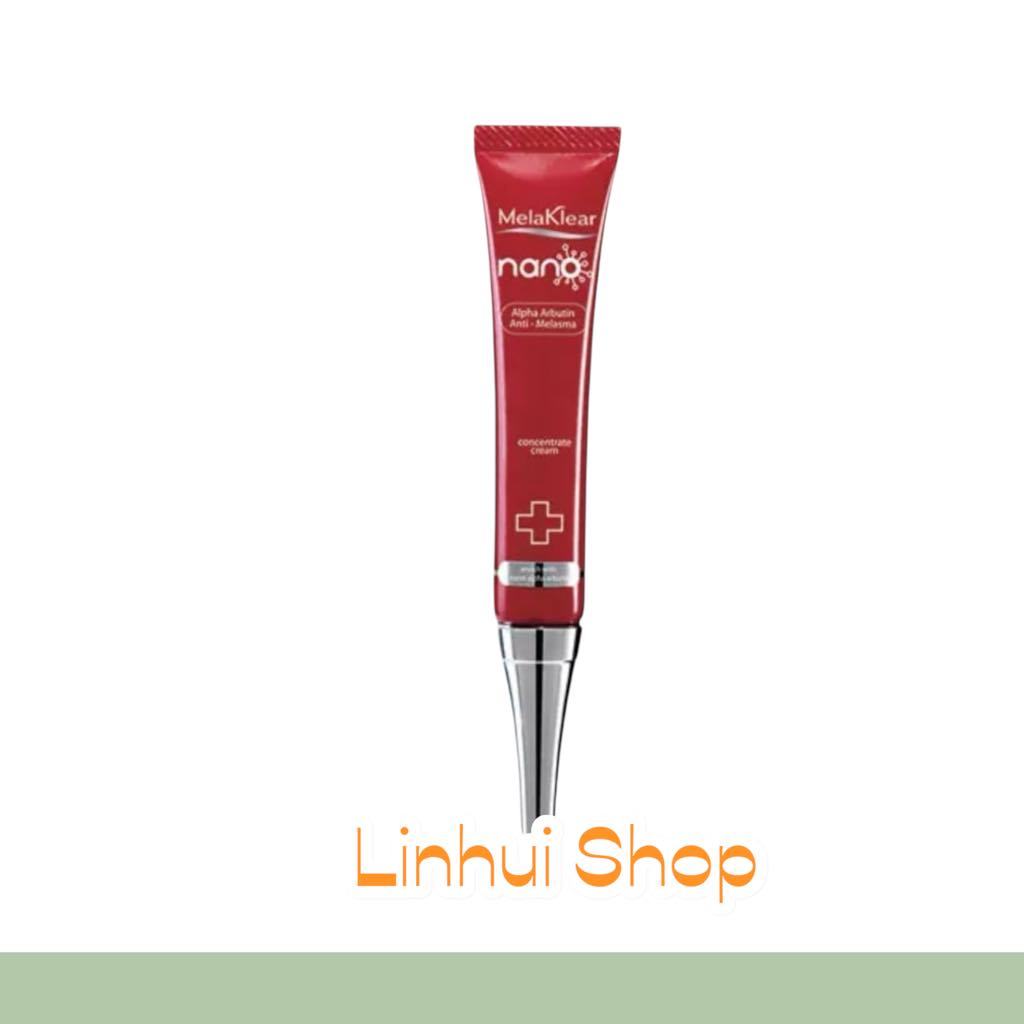 Mistine Melaklear Nano Alpha Arbutin Anti-Melasma Concentrate Cream 10g. เมลาเคลียร์ นาโน อัลฟ่า อาร์บูติน มิสทีน ฝ้า