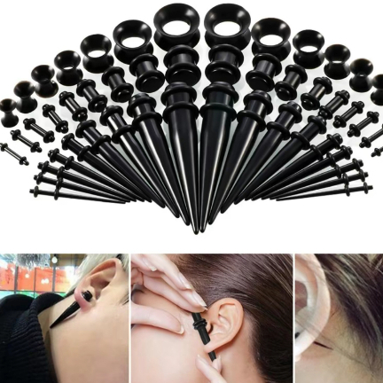 ต่างหูจิวตาไก่1.6mm--22mm1 ชิ้น (1pcs)-พลาสติก