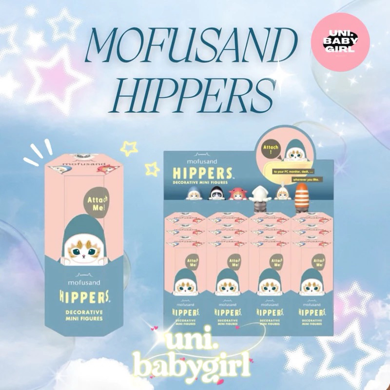 ✅พร้อมส่ง✅ แมวmofusand hipper เกาะมือถือ (ปลาหมึก)