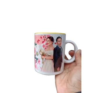 [สกรีนฟรี1ด้าน] แก้วเซรามิค มีหูจับ ใส่ได้ทั้งน้ำร้อนและน้ำเย็น ราคานี้รวมออกแบบและสกรีนแล้วจ้า