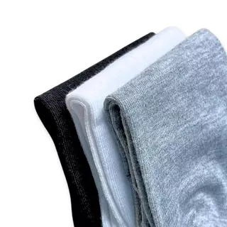 Paloy - PL045 ถุงเท้าสีพื้น ผ้านุ่มไม่บาง มีทั้งไซส์ผู้หญิงและผู้ชาย