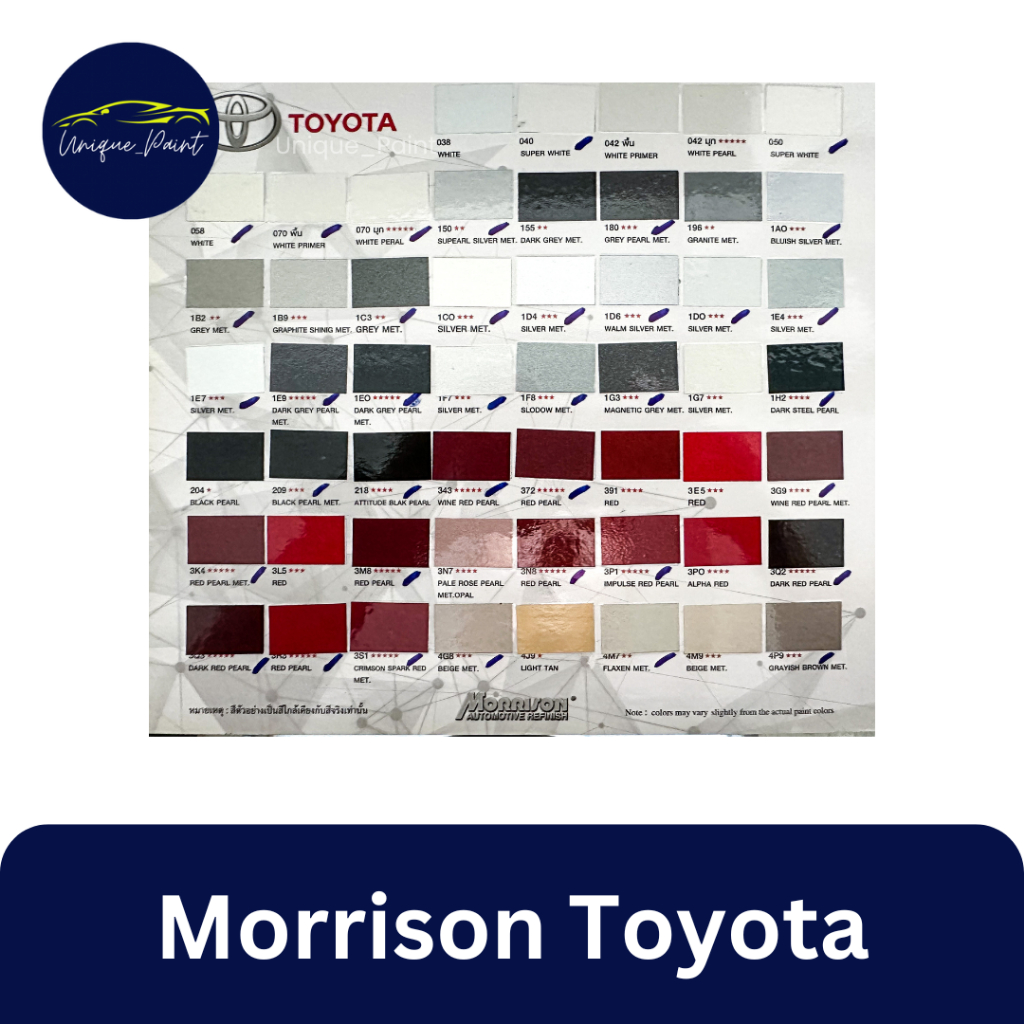 สีพ่นรถยนต์ Morrison Toyota 1 ลิตร