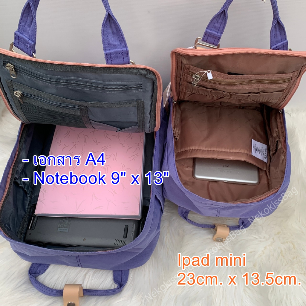 Doughnut Macaroon Galaxy Series Backpack กระเป๋าเป้สะพายหลังโดนัท ลายกาแล็กซี่ (แถมพวงกุญแจ)