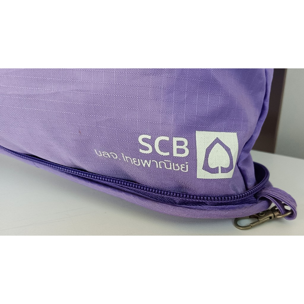 💜👜💜SCB กระเป๋าถือ(พับได้สำหรับการพกพา) : SCB EXCLUSIVE💟👜ของพรีเมี่ยมธนาคาร💟