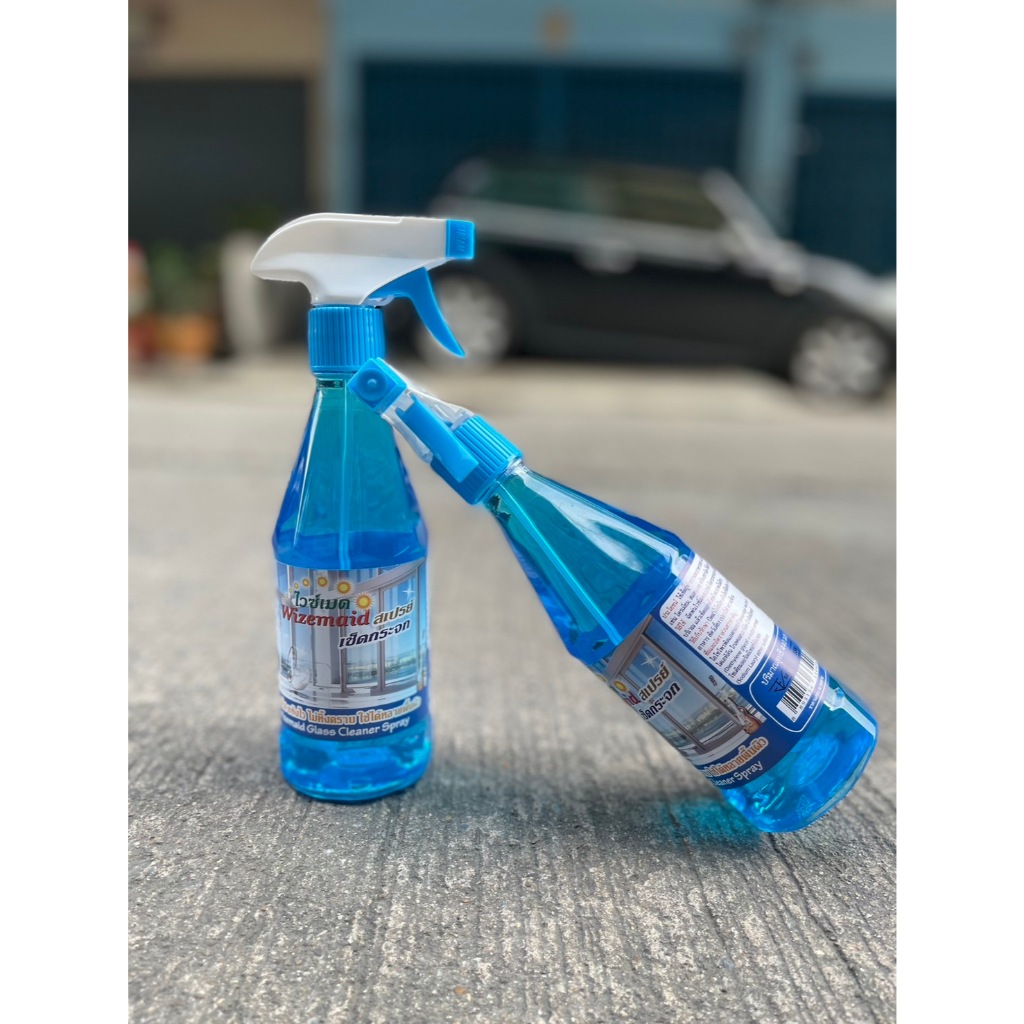 WIZEMAID น้ำยาเช็ดกระจก ไวซ์เมด แบบสเปรย์ (440 ml) สะอาดใส แห้งไว ไม่ทิ้งคราบ สเปรย์เช็ดกระจก