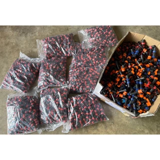 (100ตัว) ข้อต่อเทปน้ำหยด แบบดึงล็อค ขนาด16มิล คละสี