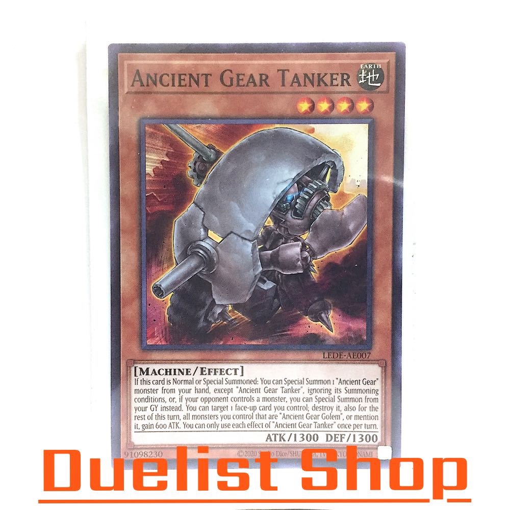 Ancient Gear Tanker (N) Monster Earth Level4 [Machine/Effect] ชุด LEDE-AE007 การ์ดยูกิโอ (Yu-Gi-Oh!) OCG Asia ENG