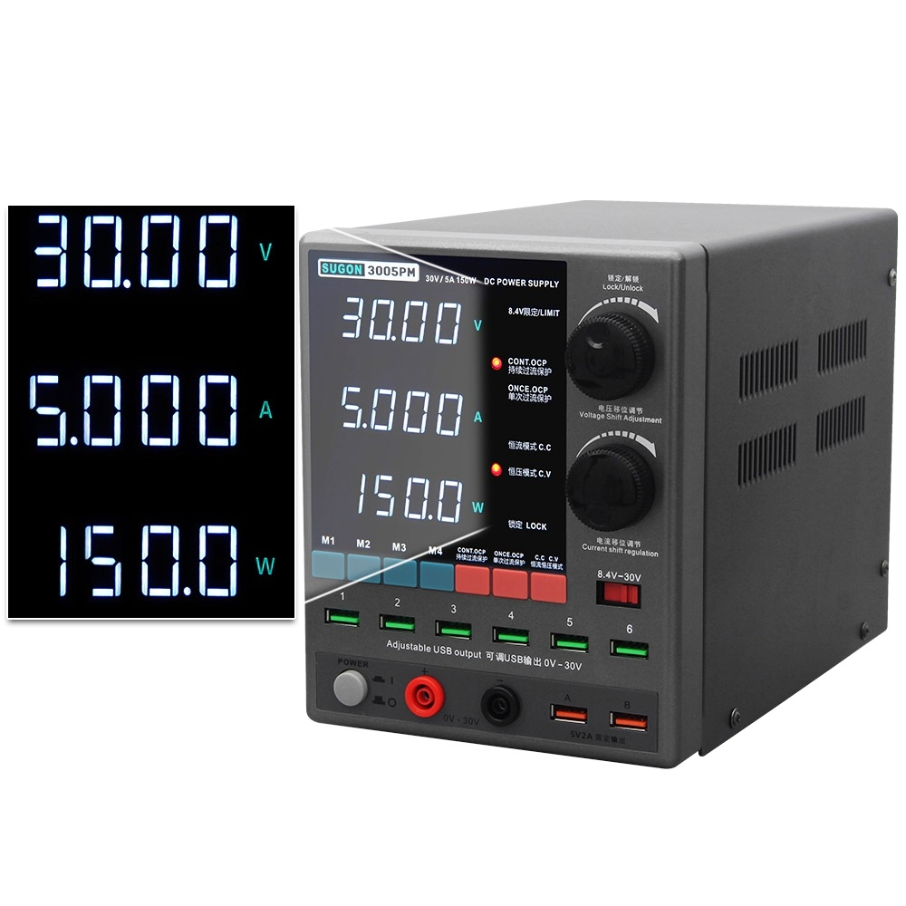Power supply Sugon 3005pm 30V 5A ตัวจ่ายไฟ ซ่อมมือถือ คอมพิวเตอ์ ปริ้นเตอร์