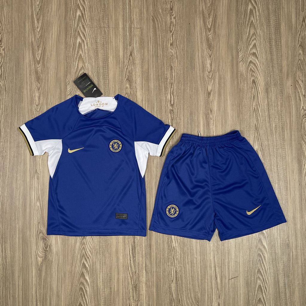 ชุดบอลเด็ก ทิม เชลซี ซื้อครั้งเดียวได้ทั้งชุด (เสื้อ+กางเกง) เกรด A