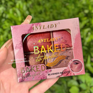 บลัชออน ปัดแก้มไฮไลท์ Anylady​ Baked Blusher​ 4 เฉดสี เนื้อชิมเมอร์ ปัดแก้มหน้าเงา ติดทน กันน้ำ กัน​เหงื่อ​