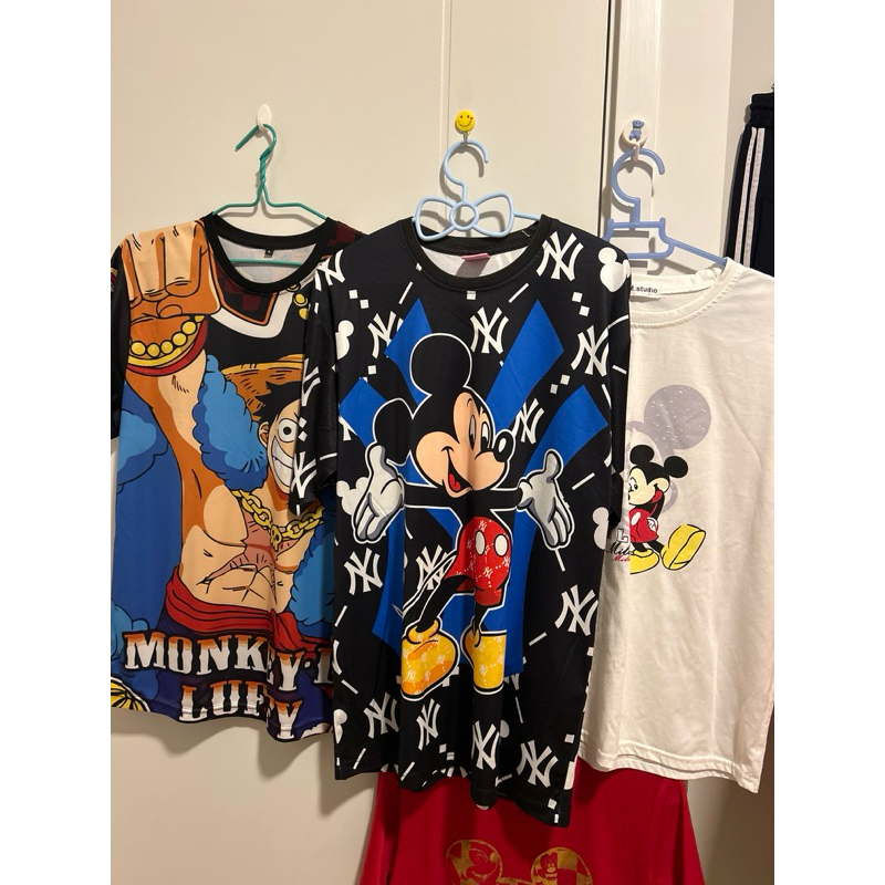 เสื้อยืดลายการ์ตูนผ้าลื่นนิ่มใส่สบายเฉพาะไล้สด
