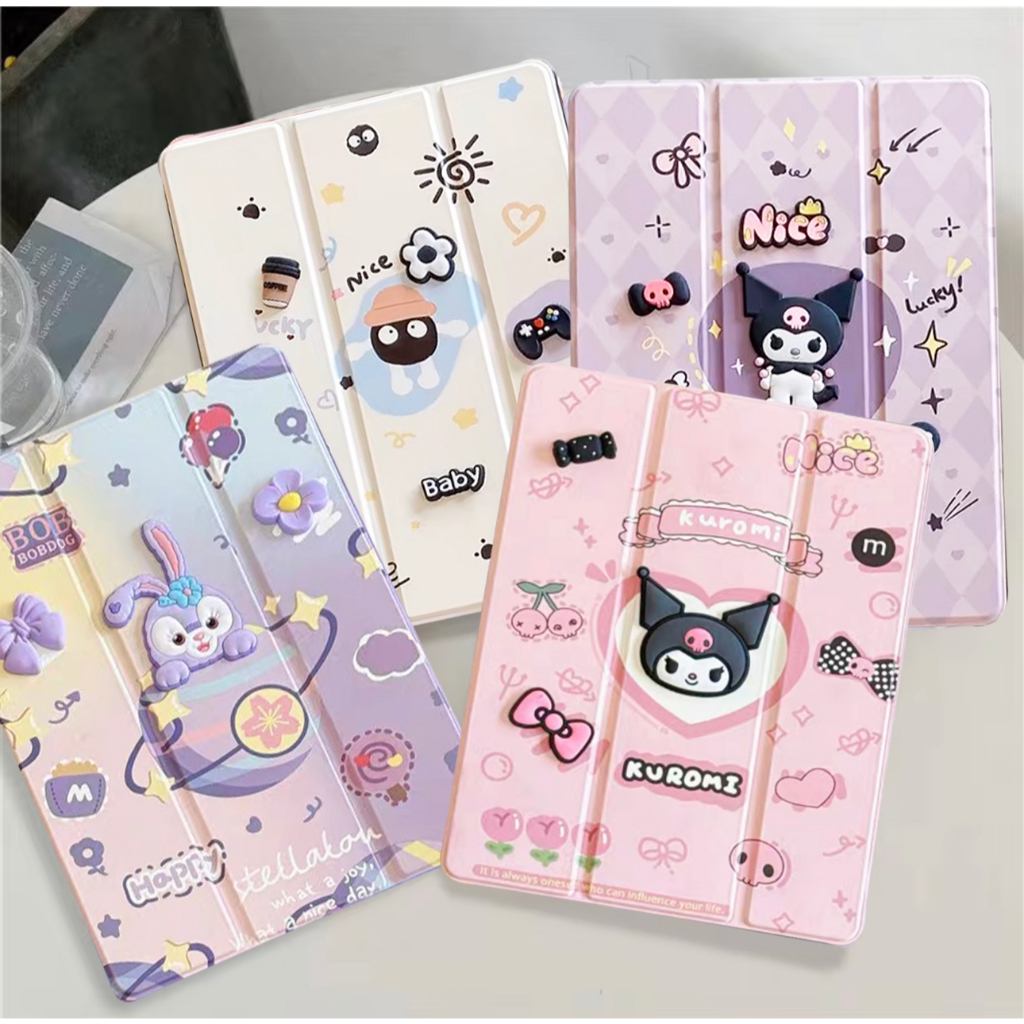 010.เคสฝาพับ เคส สำหรับ xiaomi Pad Pro 12.1 Redmi Pad SE 11 8.7 มีช่องใส่ปากกา เคสหนัง เคสกันกระแทก Smart Case