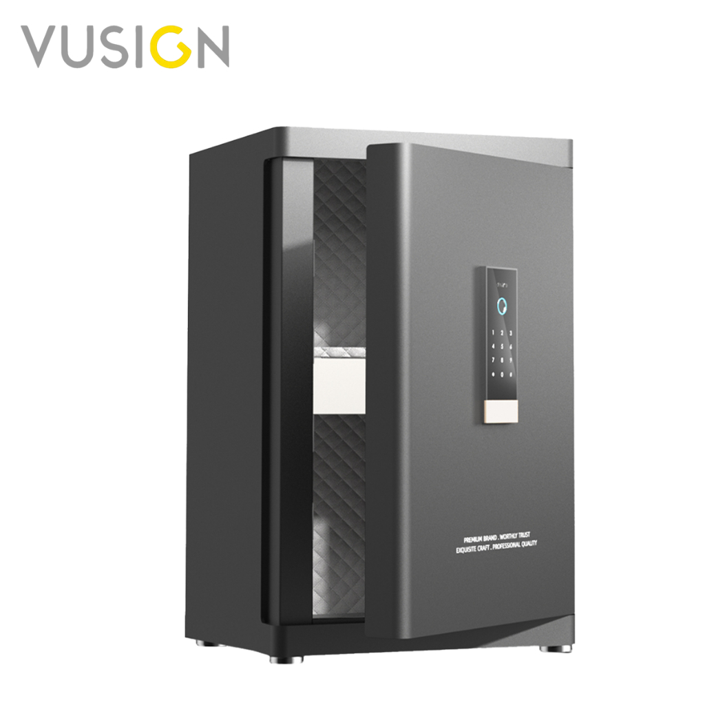 Vusign ตู้เซฟ เซฟอิเล็กทรอนิกส์ เซฟดิจิตอล ตู้นิรภัย ล็อคหลายวิธี ประตูเปิดออโต้ ระบบเตือนภัย Safe Box