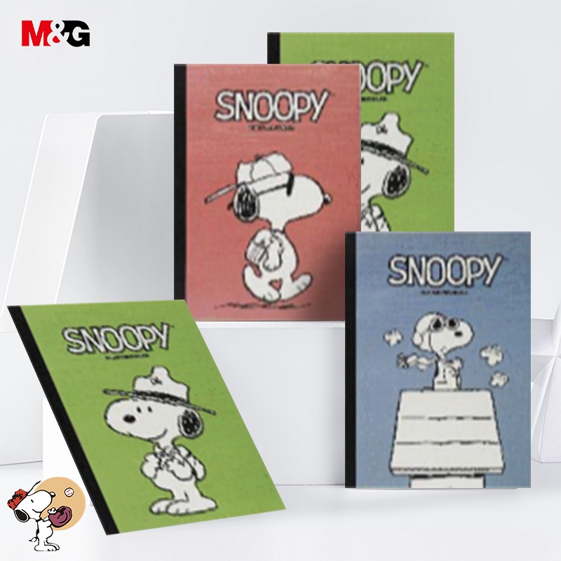 M&G SPYJQ11T สมุดโน๊ต Snoopy สมุดปกอ่อนสันกาวมีเส้น ขนาด A5 148x210mm 40 แผ่น อุปกรณ์การเรียน