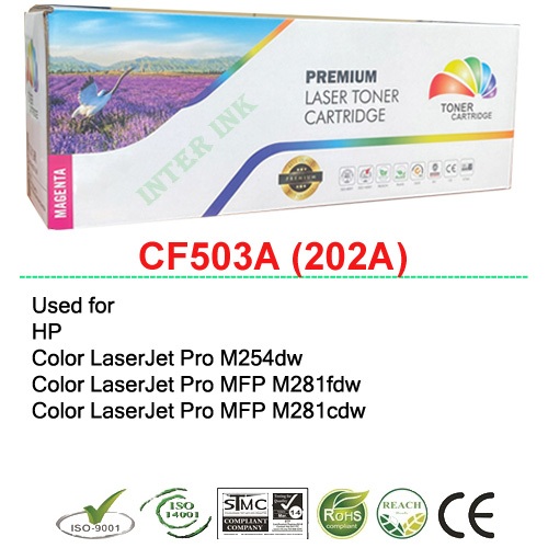หมึกพิมพ์ CF503A (202A) สีแดง Compatible