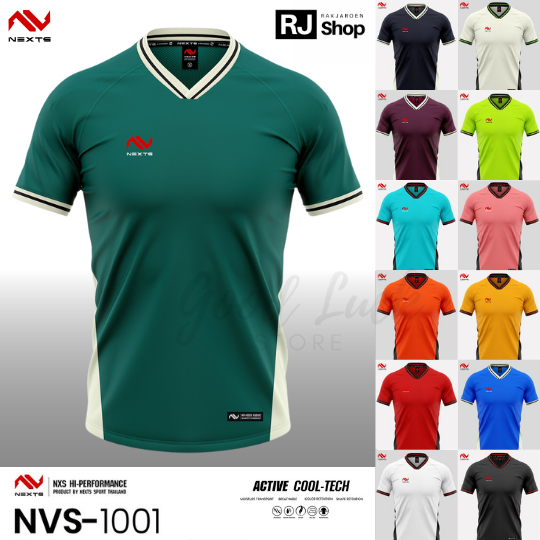 เสื้อกีฬา คอวี NEXTS  V-NECK SPORTS SHIRT รุ่น NVS-1001