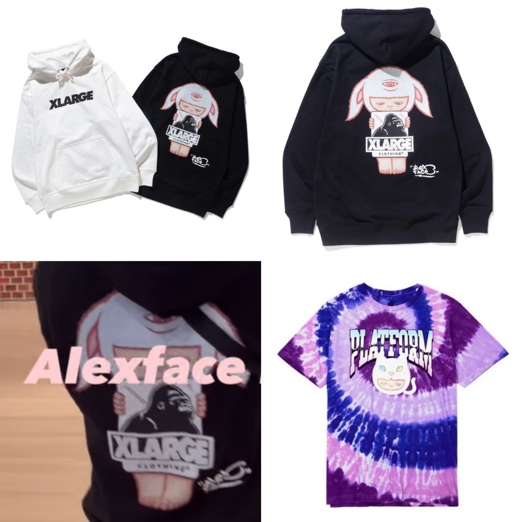 เสื้อฮู้ด Hoodie Alex face XLarge Japan Size M ของใหม่