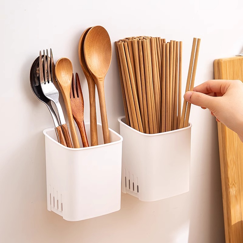 กล่องเก็บภาชนะ อุปกรณ์ติดตั้งไม่ต้องเจาะรู มีการออกแบบระบบระบายน้ำ ติดตั้งแบบแขวน ช่วยประหยัดพื้นที่