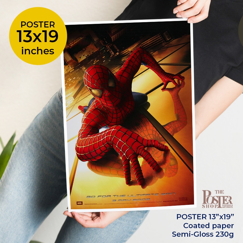 Poster Spider-Man 2002-2007 โปสเตอร์ไอ้แมงมุมทั้ง3 ภาค Tobey Maguire ขนาด 13x19 นิ้ว