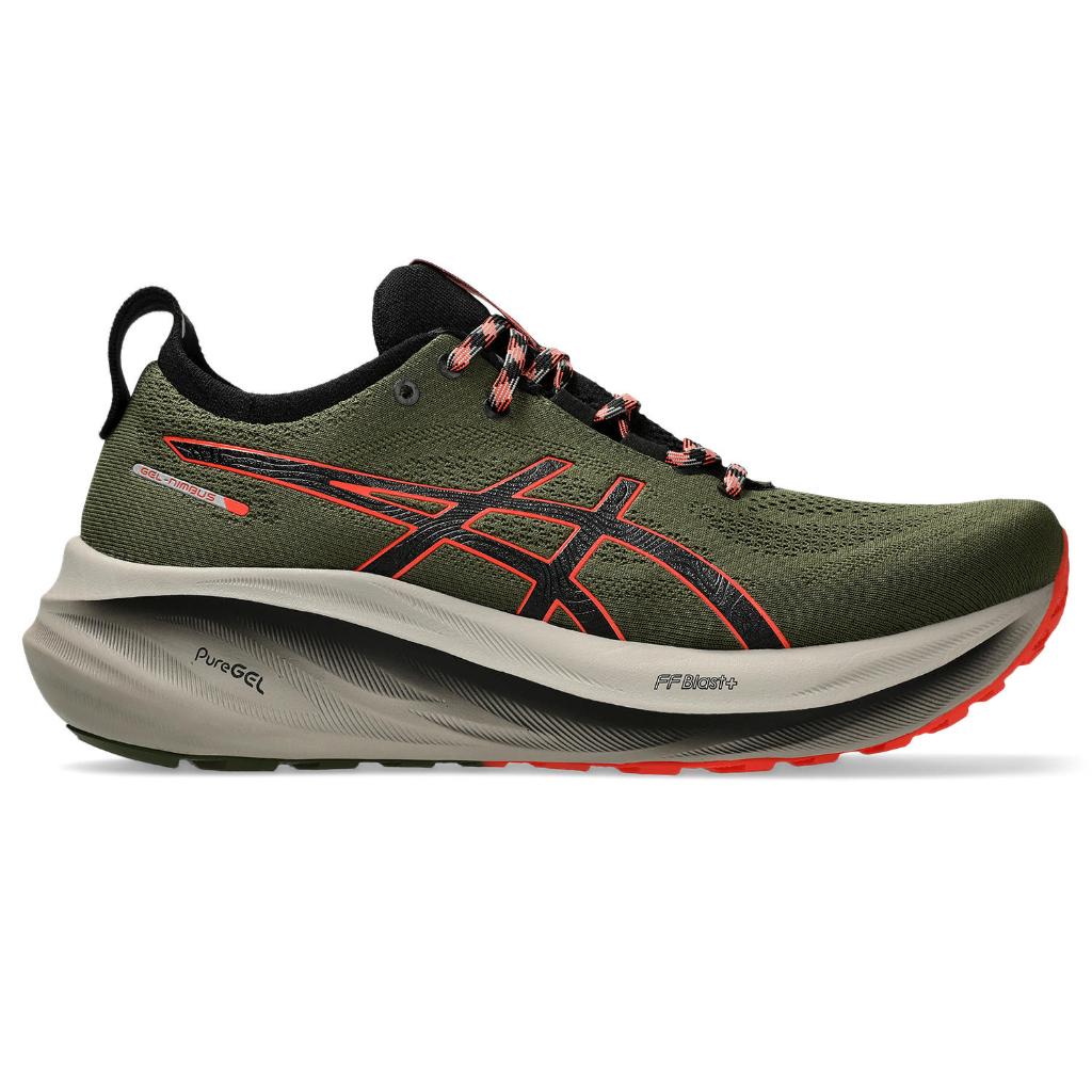 ASICS : 1011B849.300 GEL-NIMBUS 26 TR MEN RUNNING ผู้ชาย รองเท้าวิ่ง ของแท้  NATURE BATHING/RED SNAP