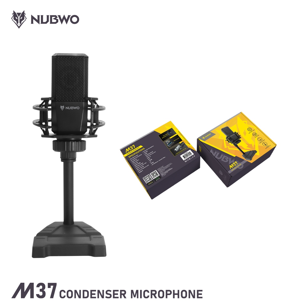 Nubwo M37 Microphone Condenser ไมค์คอม ไมโครโฟนคอนเดนเซอร์