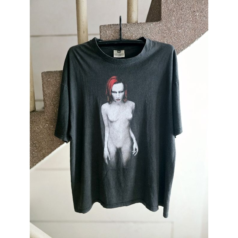 เสื้อวง Marilyn Manson T_Shirt แท้วินเทจ