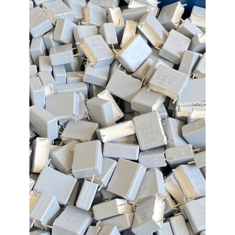 C 0.22UF 310VAC x2 0.22UF 310V~ ขาห่าง15มิล (แพ็ค1ชิ้น/5ชิ้น)แบรนด์Vishayแท้เกรดอย่างดี คาปาซิเตอร์ 