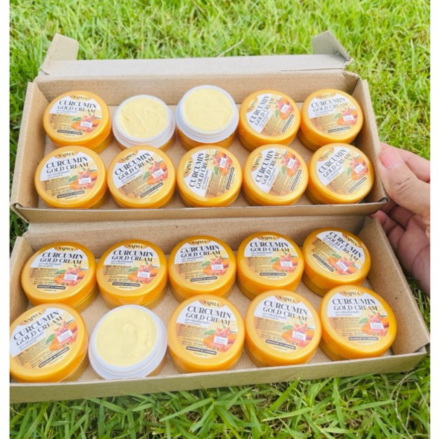 10แถม10 ครีมขมิ้นทองคำ นภา(20กระปุก) ราคาส่งสุดคุ้ม!!
