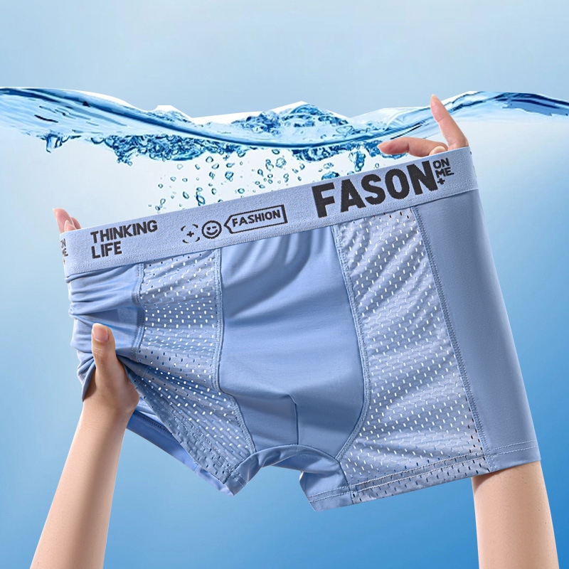 FASON-กางเกงในผู้ชายขาสั้น Man Underwear Boxer เนื้อผ้านิ่ม กางเกงในบ็อกเซอร์ สวมใส่สบาย ระบายอากาศได้ดี Size L-4XL