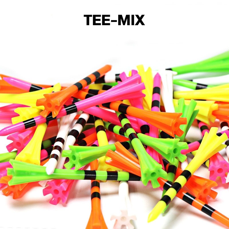 (30pcs.) Tee Golf ทีตั้งลูกกอล์ฟ ทีพลาสติกแบบสั้นและยาว Pro Series รหัสสินค้า TEE-MIX