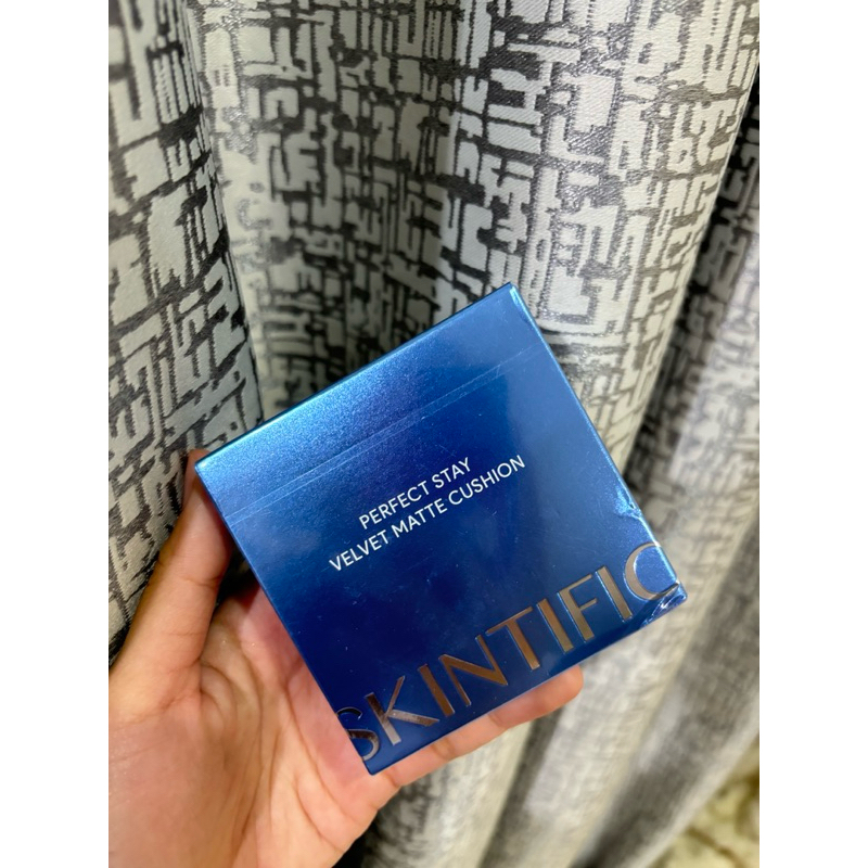 สีฟ้าSKINTIFIC คุชชั่น Cover All Perfect Cushion ส่งต่อ 02N atural lvory