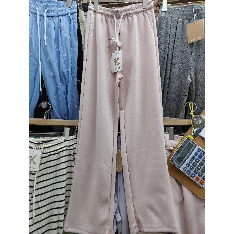 OB27 กางเกงขายาว ผ้าคอตตอนวอร์ม นุ่มพิเศษ ละมุนสุดๆ ป้าย K keltis shop