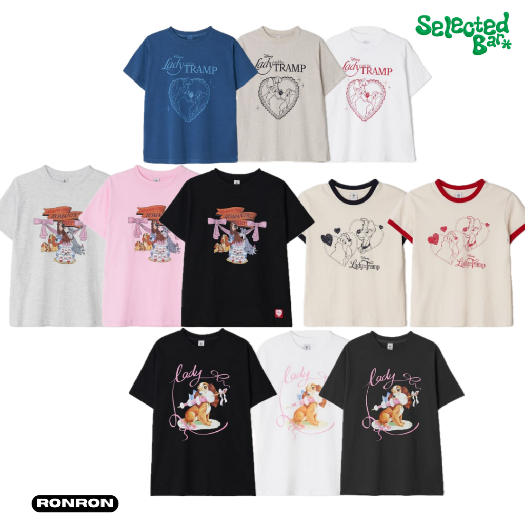 [พรีออเดอร์][ของแท้100%] RONRON x Disney Tee เสื้อยืด เสื้อคอกลม