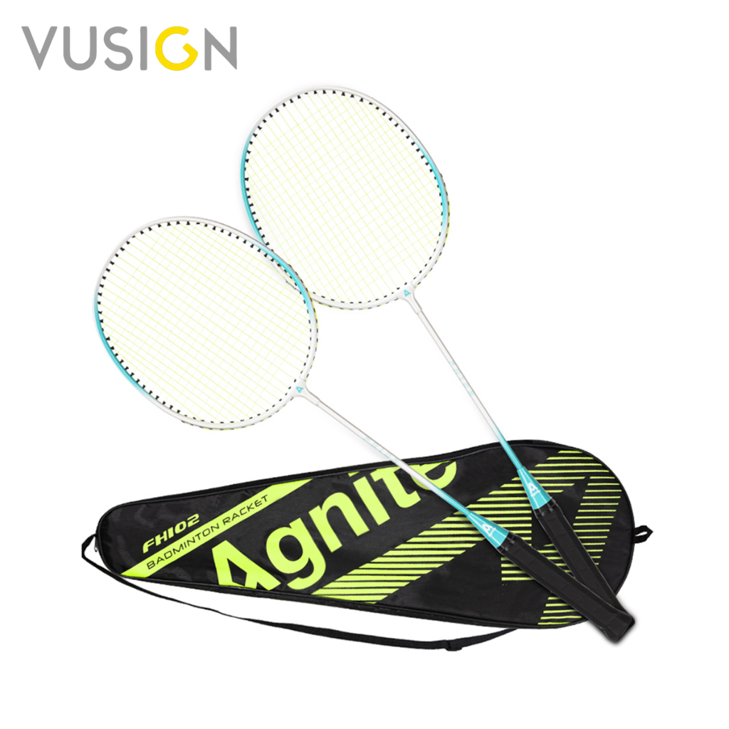 [แถมลูกแบด] Vusign ไม้แบดมินตัน ไม้แบด เส้นเอ็นยืดหยุ่น แข็งแรง ด้ามจับกันลื่น Badminton Racket